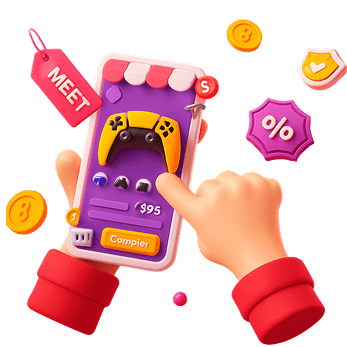 Mercado Meet Illustration